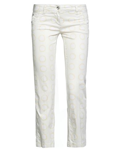 Jacob Cohёn Woman Pants Pastel Yellow Size 31 Cotton, Elastane In Neutral