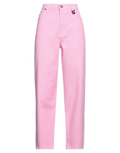 Gaelle Paris Gaëlle Paris Woman Denim Pants Pink Size 27 Cotton