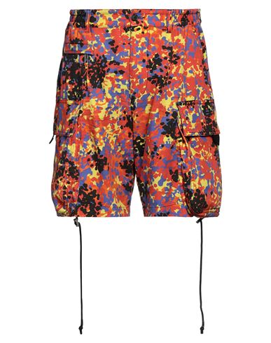 Dsquared2 Man Shorts & Bermuda Shorts Orange Size 34 Cotton, Elastane