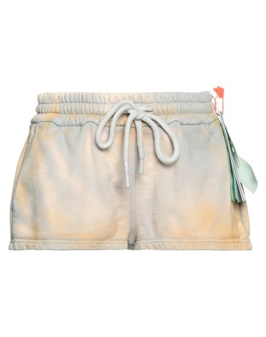 Off-white Woman Shorts & Bermuda Shorts Grey Size Xs Cotton In Neutral