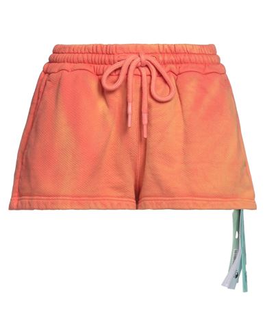 Off-white Woman Shorts & Bermuda Shorts Orange Size L Cotton