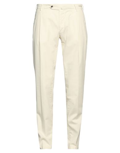 L.b.m 1911 L. B.m. 1911 Man Pants Ivory Size 38 Cotton, Elastane In White