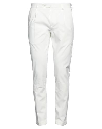 Grey Daniele Alessandrini Man Pants White Size 32 Cotton, Polyamide, Elastane