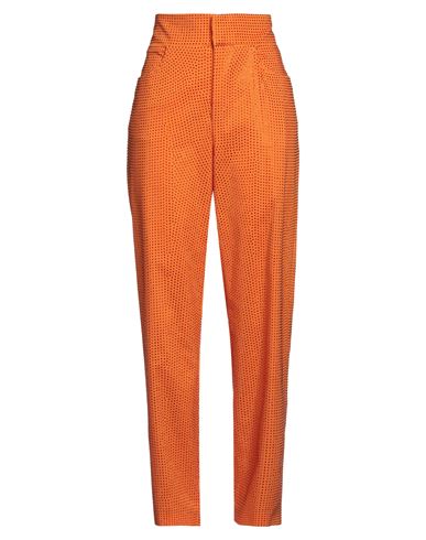 Giuseppe Di Morabito Woman Pants Orange Size 2 Cotton, Polyamide, Elastane