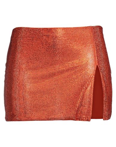 Giuseppe Di Morabito Woman Mini Skirt Rust Size 4 Polyamide, Elastane In Red