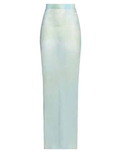 Off-white Woman Maxi Skirt Sky Blue Size 4 Polyamide, Polyester
