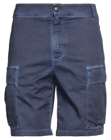 Premiata Man Shorts & Bermuda Shorts Midnight Blue Size 34 Cotton, Elastane