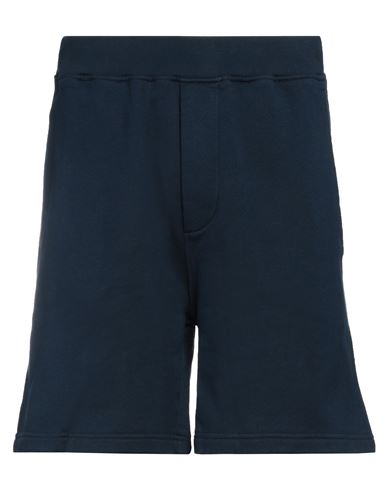 Dsquared2 Man Shorts & Bermuda Shorts Navy Blue Size M Cotton, Elastane