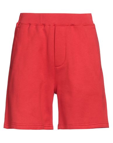Dsquared2 Man Shorts & Bermuda Shorts Red Size L Cotton, Elastane