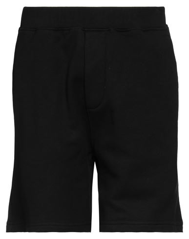 Dsquared2 Man Shorts & Bermuda Shorts Black Size L Cotton, Elastane
