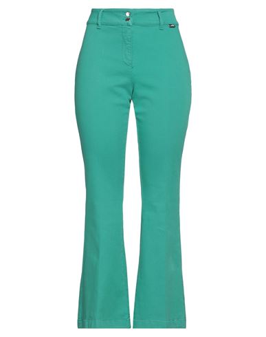 Love Moschino Woman Jeans Green Size 8 Cotton, Elastomultiester, Elastane