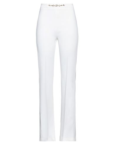 Divedivine Woman Pants White Size 8 Polyester, Elastane