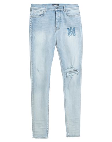 Amiri Man Jeans Blue Size 33 Cotton, Elastomultiester, Elastane