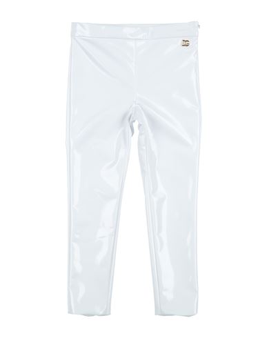 Dolce & Gabbana Babies'  Toddler Girl Pants White Size 6 Polyester, Elastane