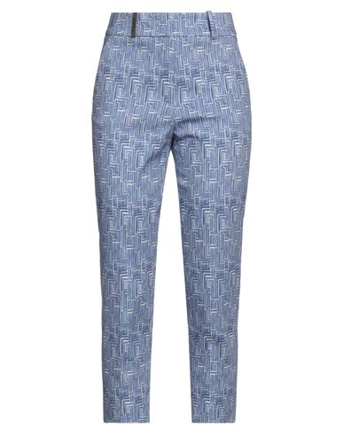 Peserico Woman Pants Navy Blue Size 4 Cotton, Elastane
