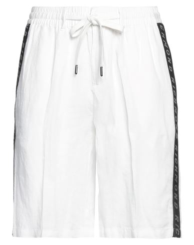 Richmond X Man Shorts & Bermuda Shorts White Size 34 Linen