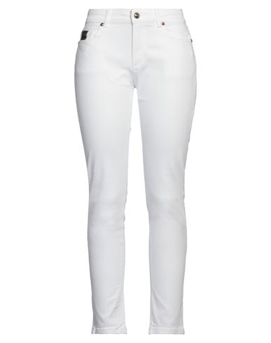 Versace Jeans Couture Woman Jeans White Size 30 Cotton, Elastane