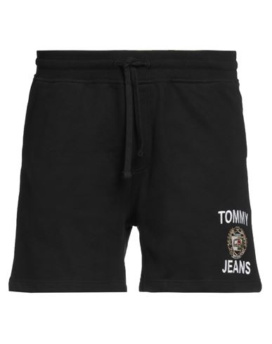 Tommy Jeans Man Shorts & Bermuda Shorts Black Size L Cotton