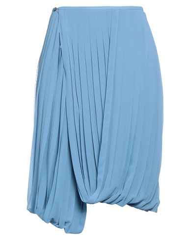 Dries Van Noten Woman Midi Skirt Light Blue Size 10 Polyester