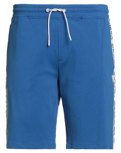 Guess Man Shorts & Bermuda Shorts Blue Size Xxl Cotton, Elastane In Blue