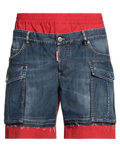 Dsquared2 Man Shorts & Bermuda Shorts Red Size 32 Cotton, Elastane