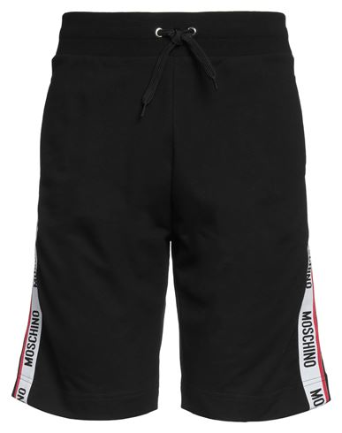 Moschino Man Shorts & Bermuda Shorts Black Size Xl Cotton, Elastane