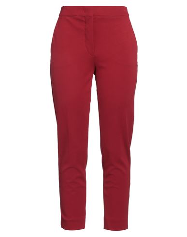 Max Mara Woman Pants Burgundy Size 10 Viscose, Polyamide, Elastane In Red