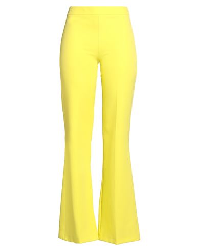 Mariuccia Woman Pants Yellow Size Xl Polyester, Elastane In Yellow