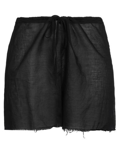 Shop Masnada Woman Shorts & Bermuda Shorts Black Size 4 Cotton