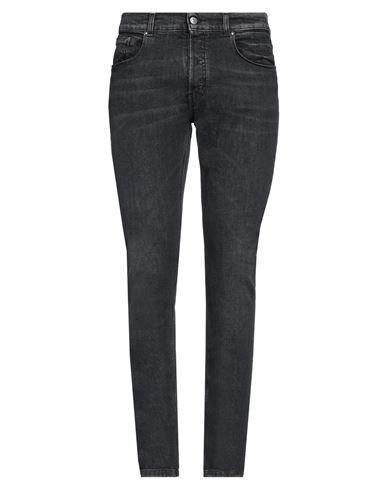 Roberto Cavalli Man Jeans Black Size 34 Cotton, Elastane