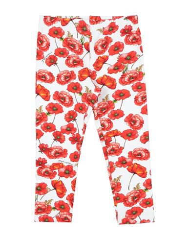 Dolce & Gabbana Babies'  Toddler Girl Leggings Red Size 7 Cotton, Elastane