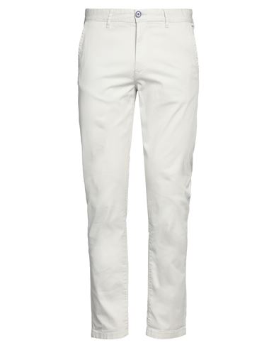Fred Mello Man Pants Light Grey Size 33 Cotton, Elastane In White