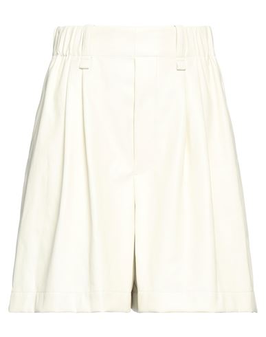 Shop Issey Miyake Woman Shorts & Bermuda Shorts Off White Size 2 Polyester
