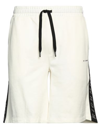 Richmond X Man Shorts & Bermuda Shorts Ivory Size 3xl Cotton In White