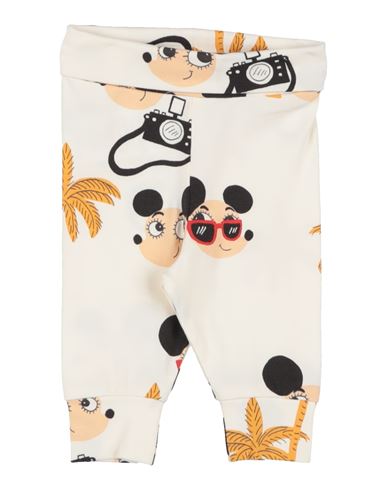 Mini Rodini Newborn Girl Pants Cream Size 0 Organic Cotton, Elastane In Neutral