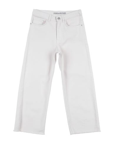 Shop Zadig & Voltaire Toddler Girl Jeans Beige Size 5 Cotton, Elastane