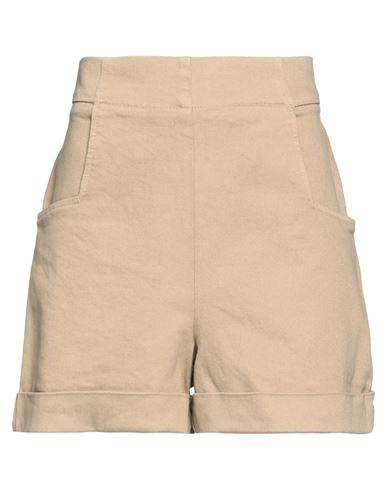 P.a.r.o.s.h P. A.r. O.s. H. Woman Shorts & Bermuda Shorts Camel Size Xs Cotton, Elastane In Beige
