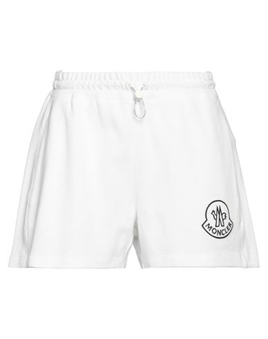 Moncler Woman Shorts & Bermuda Shorts White Size M Cotton