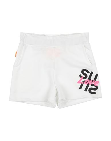 Suns Boards Toddler Girl Shorts & Bermuda Shorts White Size 4 Cotton, Polyester In White