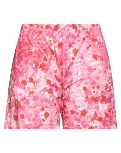 Shop Laura Urbinati Woman Shorts & Bermuda Shorts Magenta Size 8 Cotton, Elastane