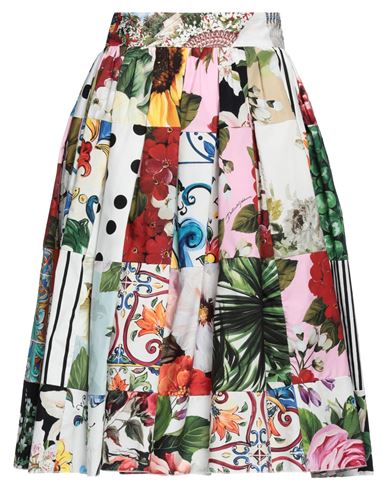 Dolce & Gabbana Woman Midi Skirt White Size 2 Cotton