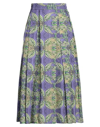 Snobby Sheep Woman Midi Skirt Lilac Size 10 Cotton In Purple