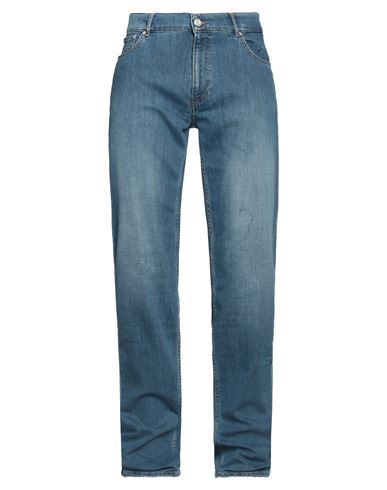 Trussardi Man Jeans Blue Size 34 Cotton, Elastomultiester, Elastane