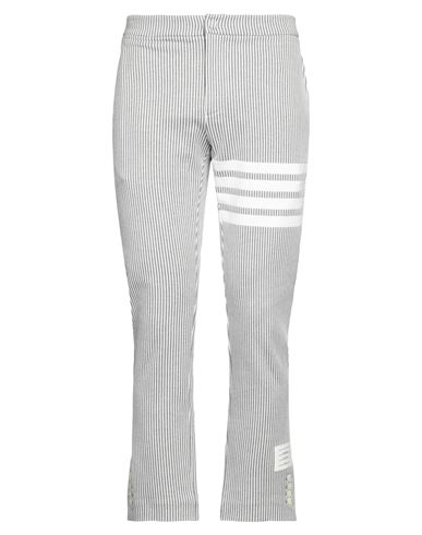 Thom Browne Man Pants Grey Size 3 Cotton