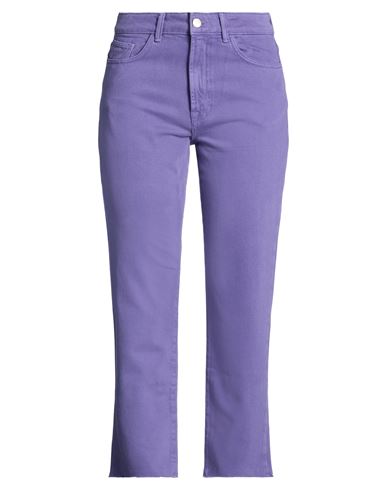 Hinnominate Woman Jeans Purple Size S Cotton In Purple