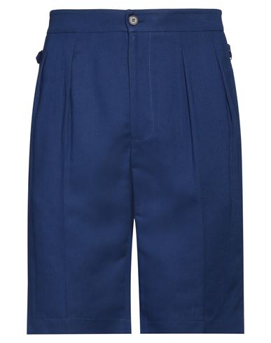 Shop Patrizia Pepe Man Shorts & Bermuda Shorts Blue Size 32 Viscose, Wool