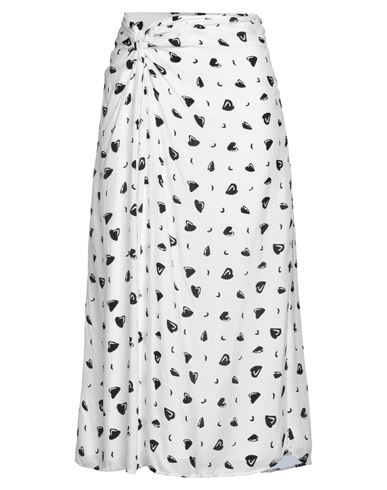 Shop Armani Exchange Woman Maxi Skirt White Size 6 Viscose
