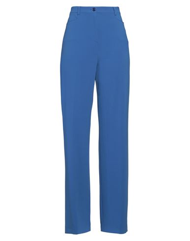 Patrizia Pepe Woman Pants Bright Blue Size 6 Polyester, Elastane