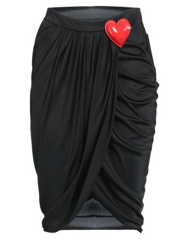 Moschino Woman Midi Skirt Black Size 8 Viscose