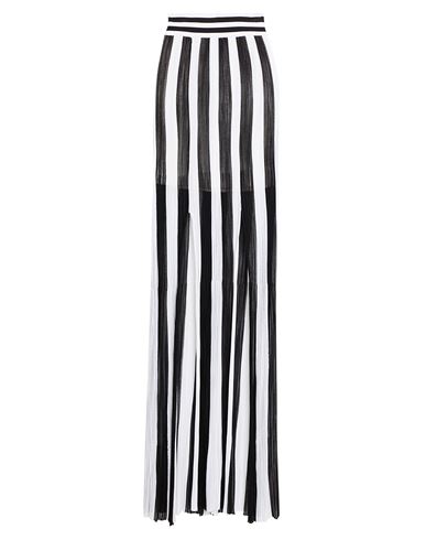 Shop Balmain Woman Maxi Skirt Black Size 8 Viscose, Polyester, Elastane